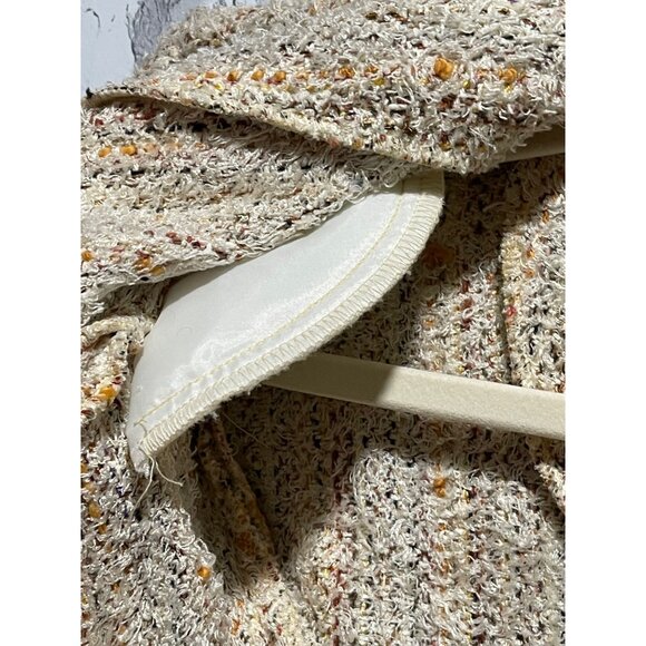 Vintage Susan Hayes Tweed Button-Up Jacket Size S Wool & Acrylic Blend Neutral S - Picture 5 of 6